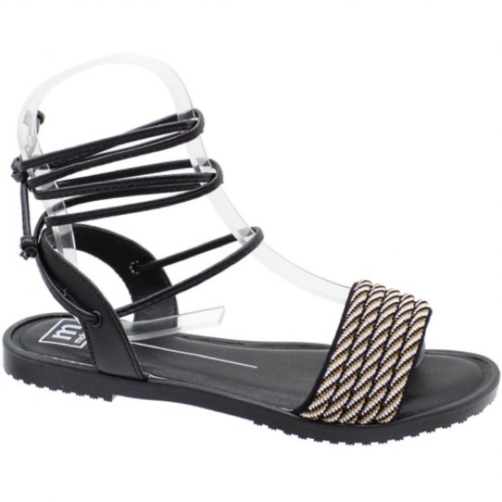 Moleca Women’s Black Casual Strappy Flat Sandals